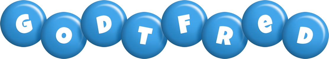 Godtfred candy-blue logo