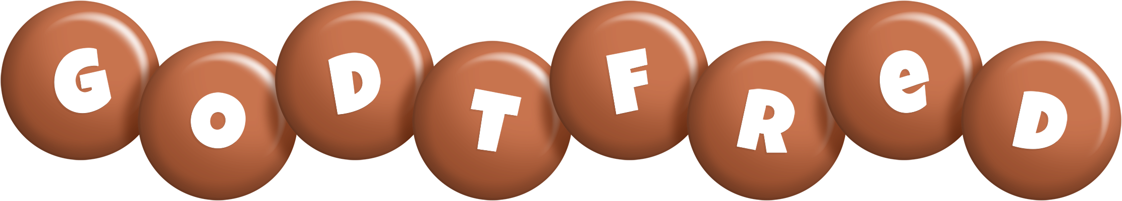 Godtfred candy-brown logo