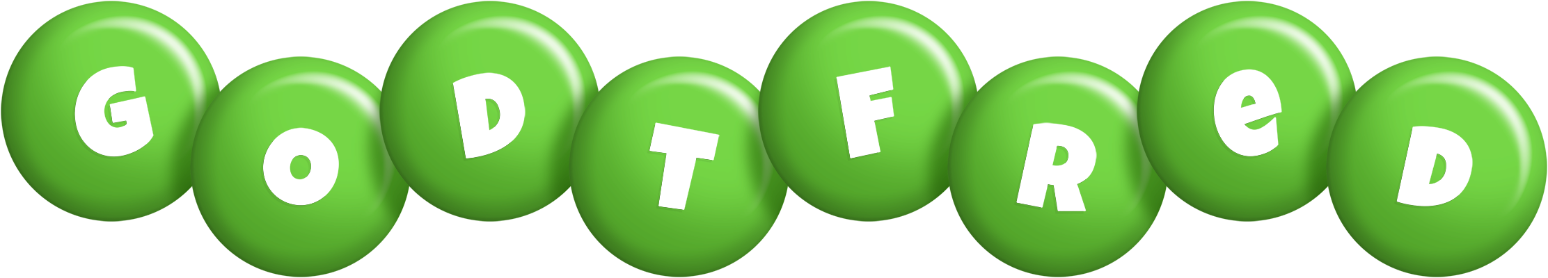 Godtfred candy-green logo