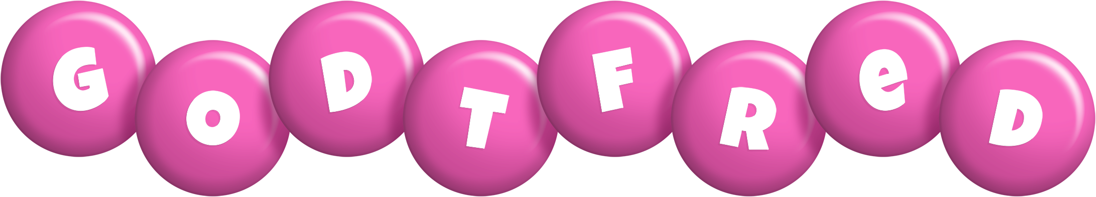 Godtfred candy-pink logo