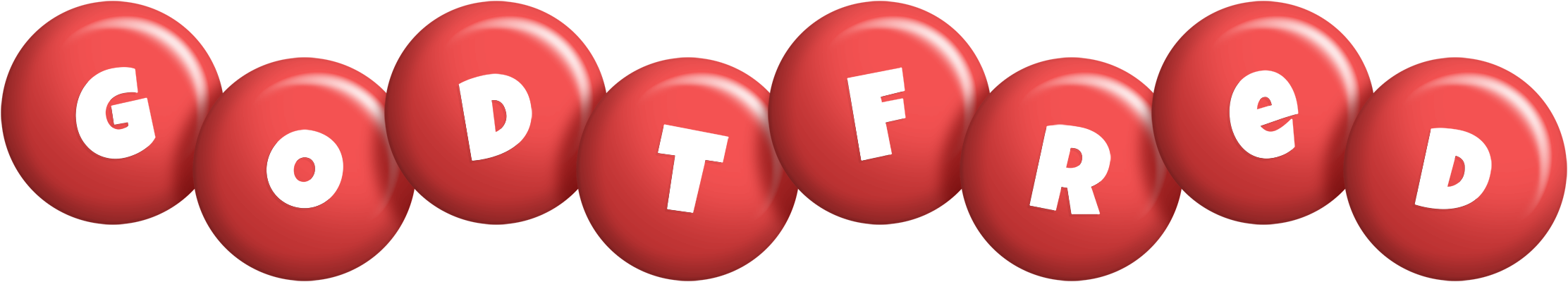 Godtfred candy-red logo