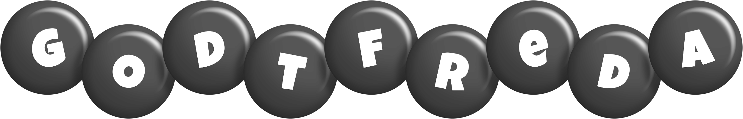 Godtfreda candy-black logo
