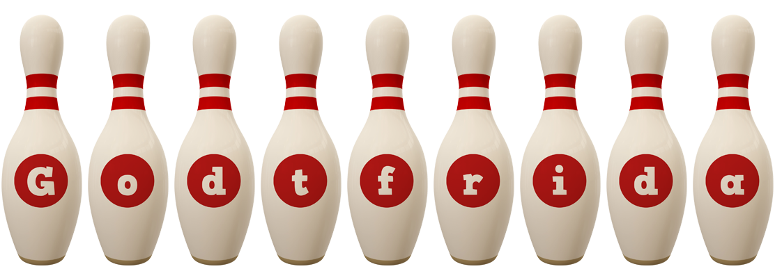 Godtfrida bowling-pin logo