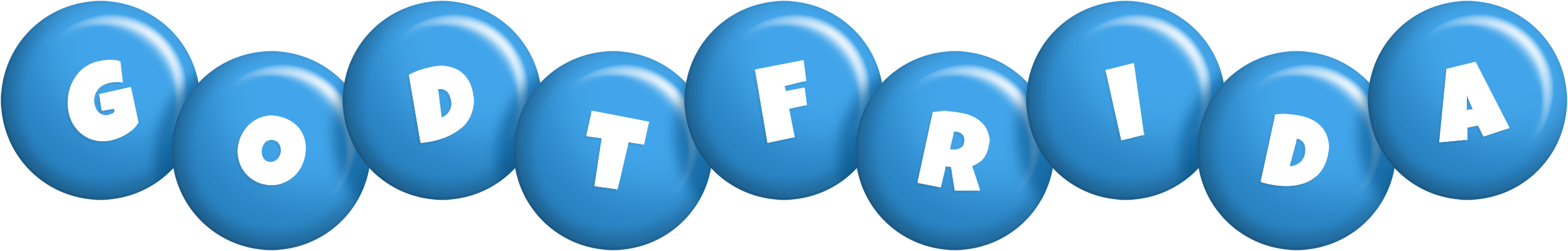 Godtfrida candy-blue logo