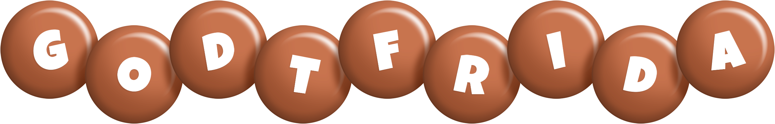 Godtfrida candy-brown logo