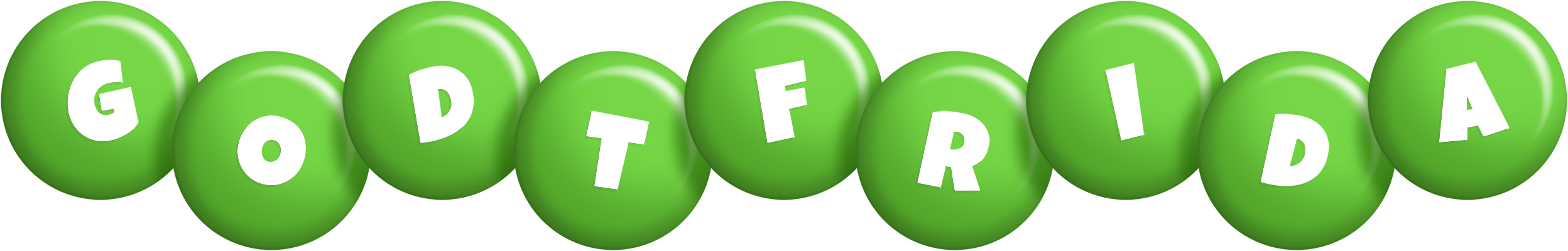 Godtfrida candy-green logo