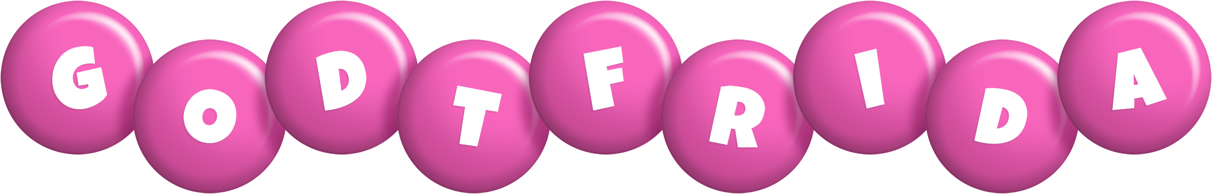 Godtfrida candy-pink logo