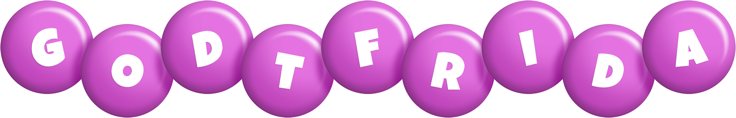 Godtfrida candy-purple logo