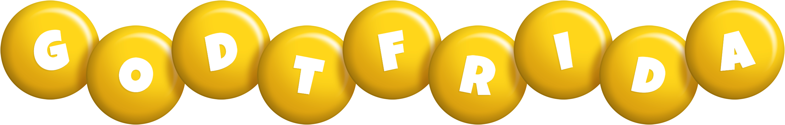 Godtfrida candy-yellow logo