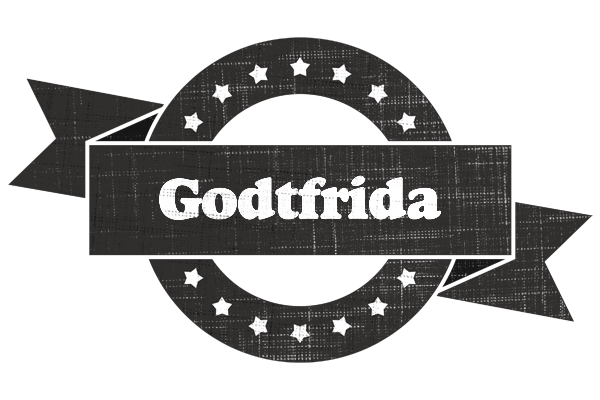 Godtfrida grunge logo
