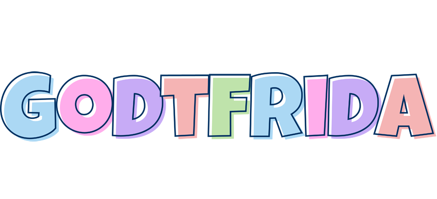 Godtfrida pastel logo