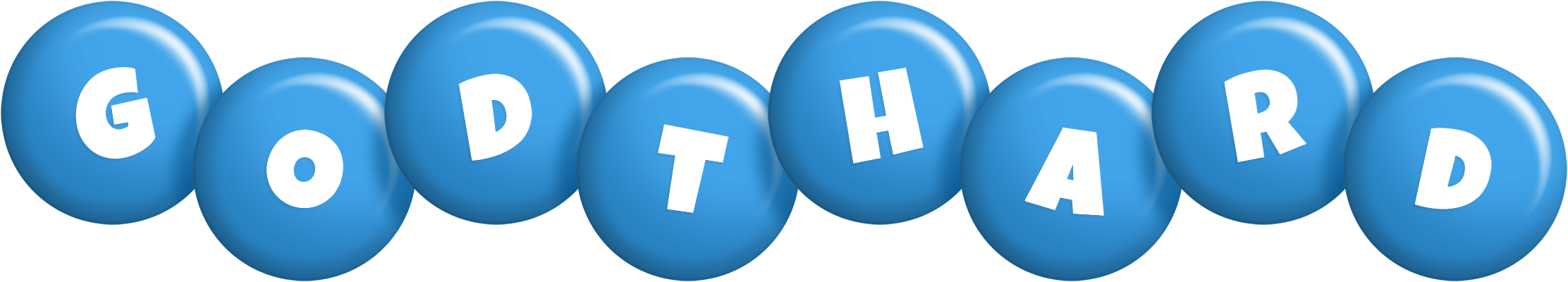 Godthard candy-blue logo