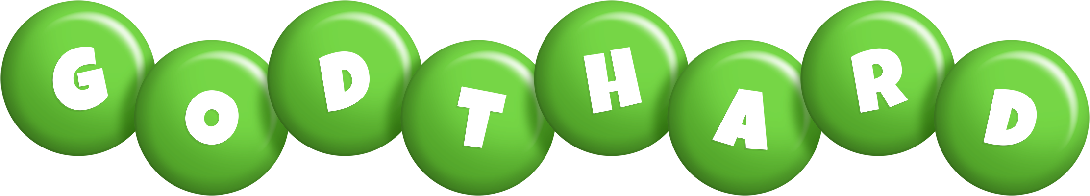 Godthard candy-green logo