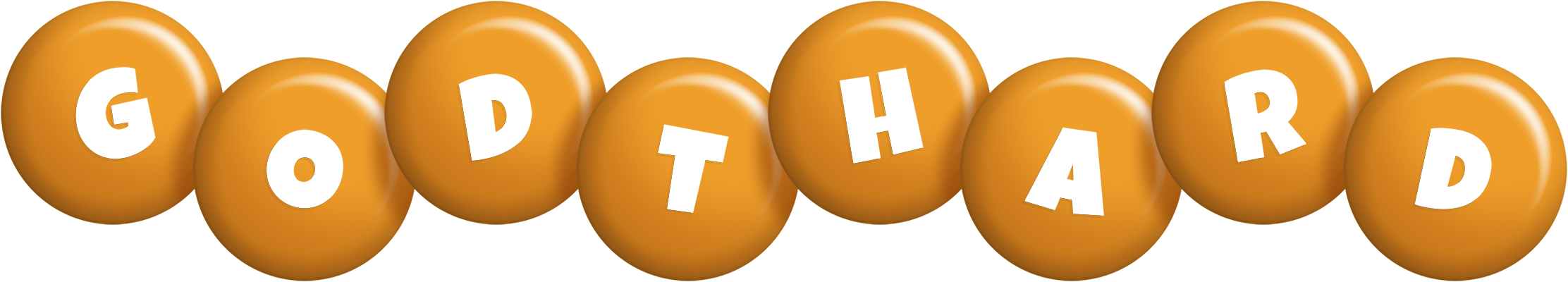Godthard candy-orange logo