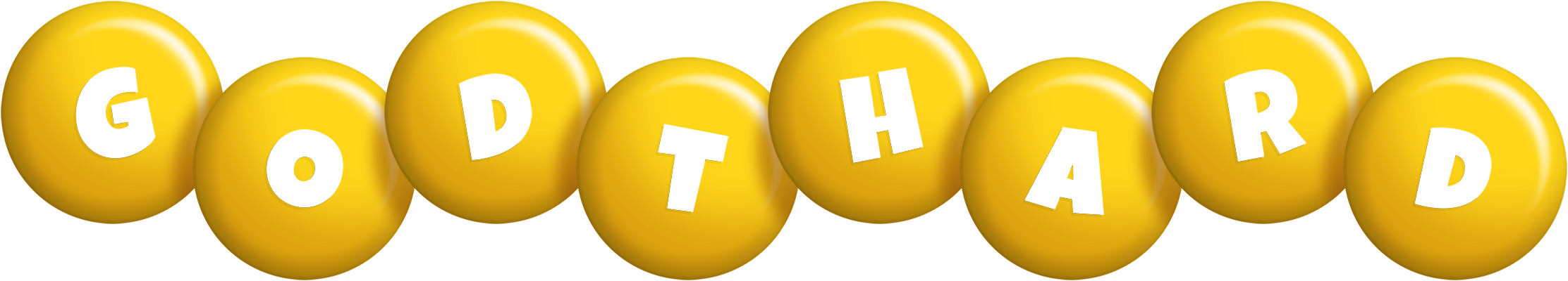 Godthard candy-yellow logo