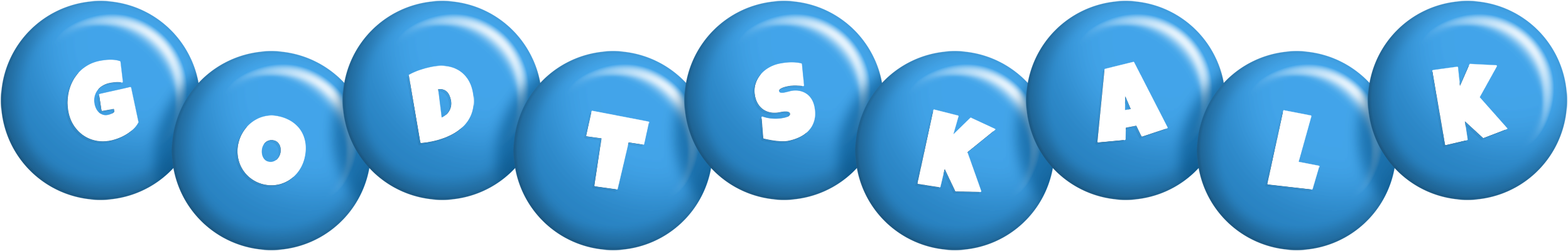 Godtskalk candy-blue logo