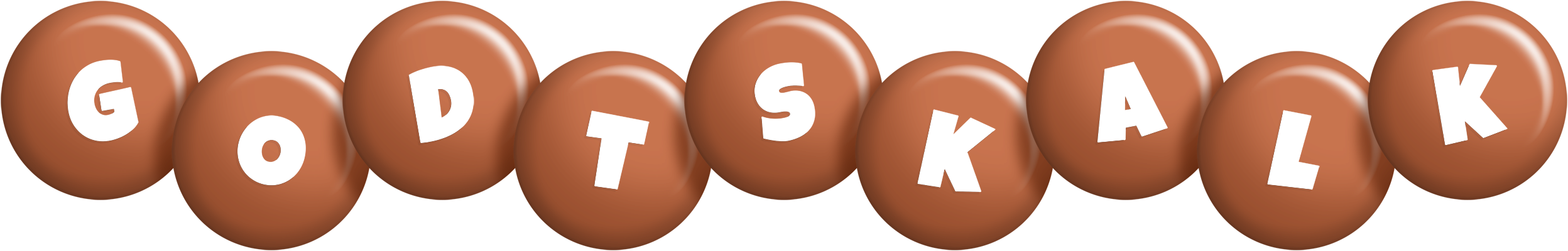 Godtskalk candy-brown logo