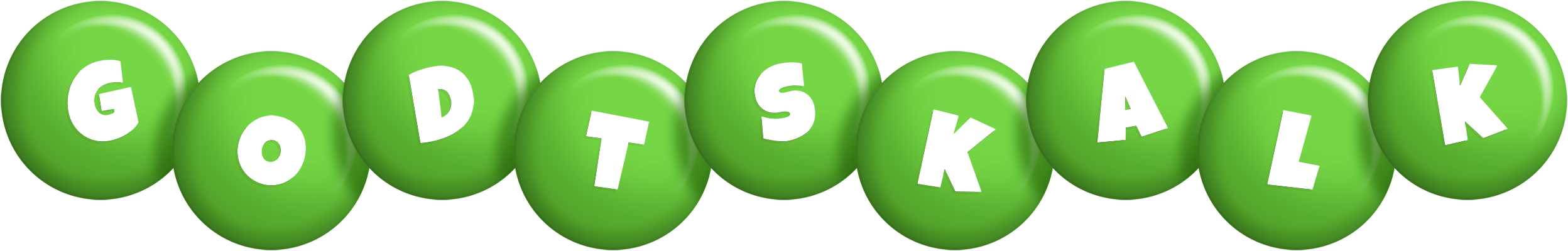 Godtskalk candy-green logo