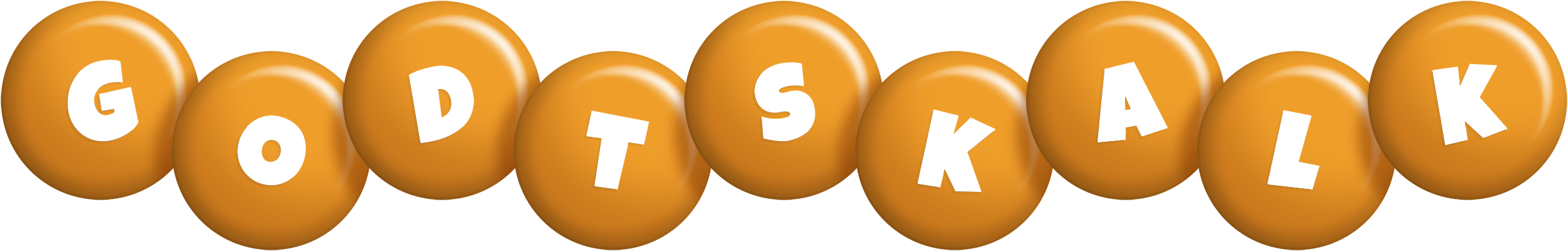 Godtskalk candy-orange logo