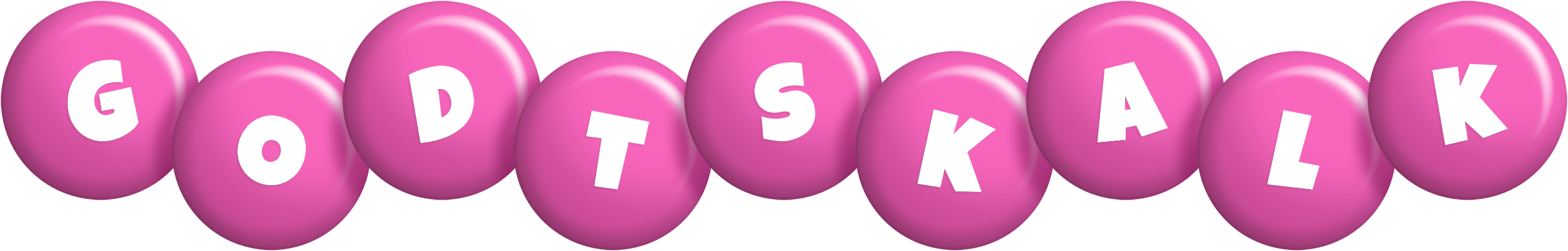 Godtskalk candy-pink logo