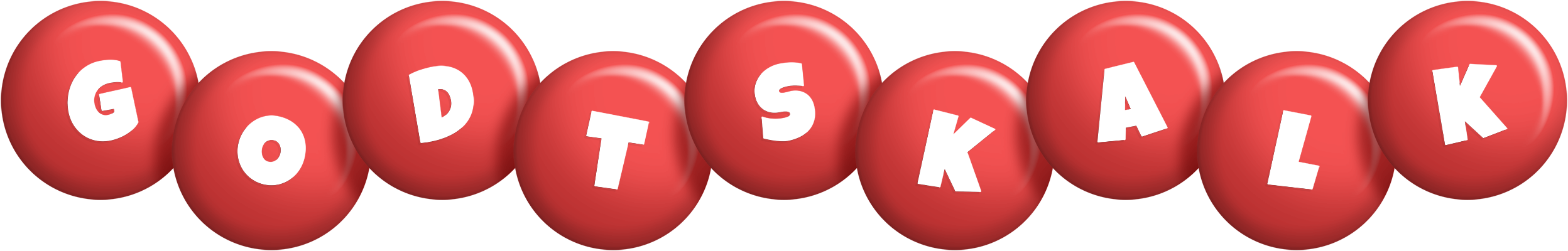 Godtskalk candy-red logo