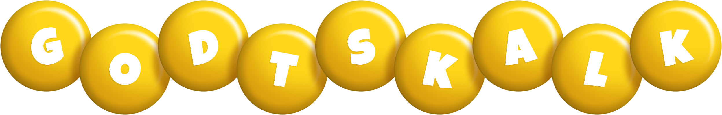 Godtskalk candy-yellow logo