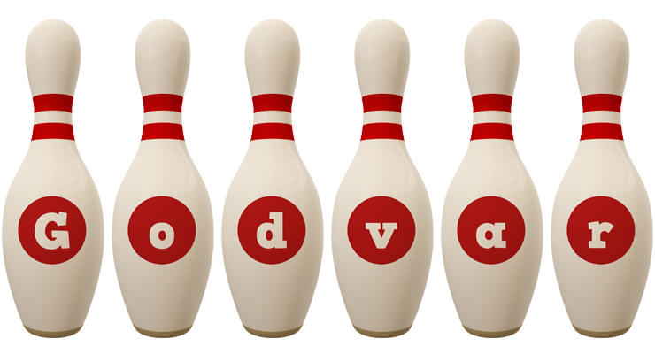 Godvar bowling-pin logo