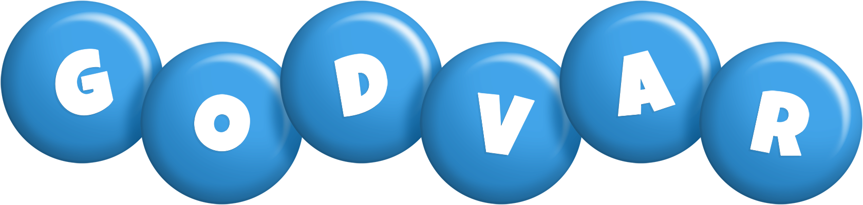 Godvar candy-blue logo
