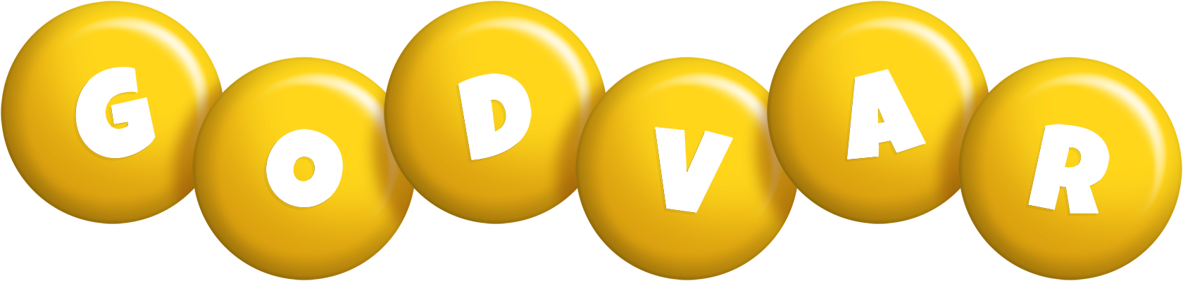 Godvar candy-yellow logo