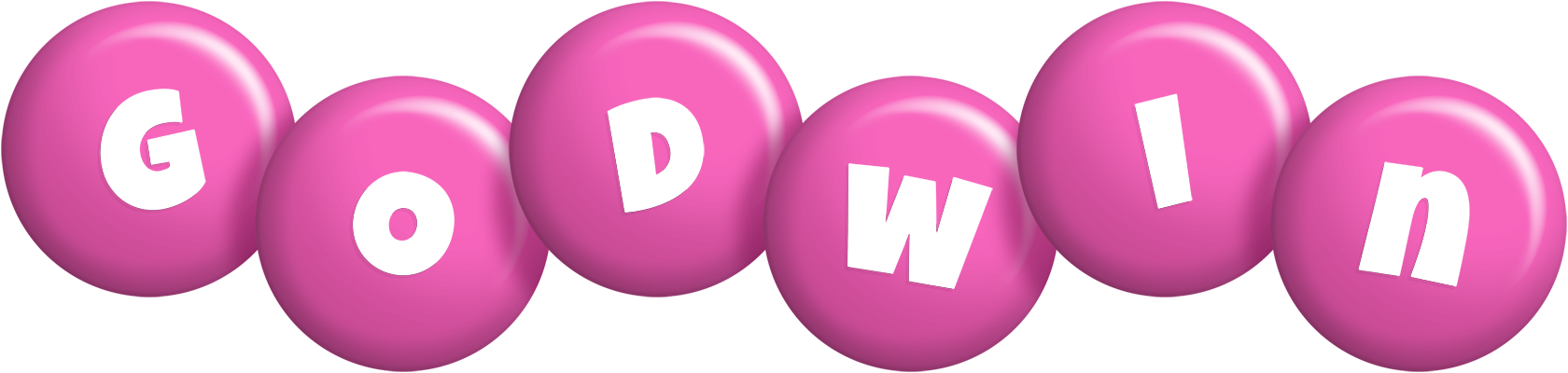 Godwin candy-pink logo