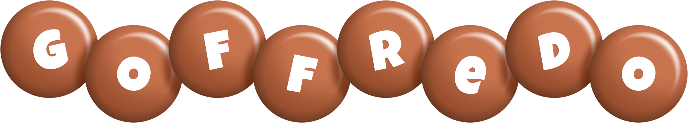 Goffredo candy-brown logo