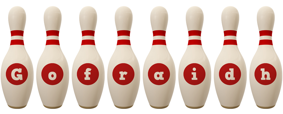Gofraidh bowling-pin logo