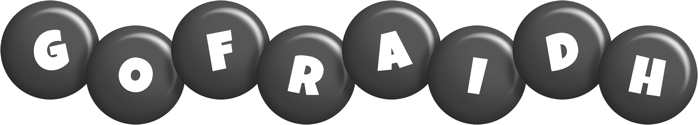 Gofraidh candy-black logo