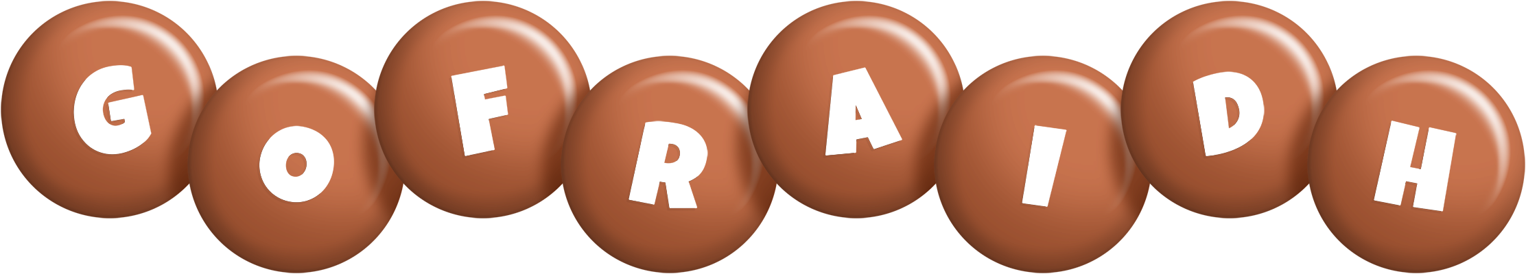 Gofraidh candy-brown logo