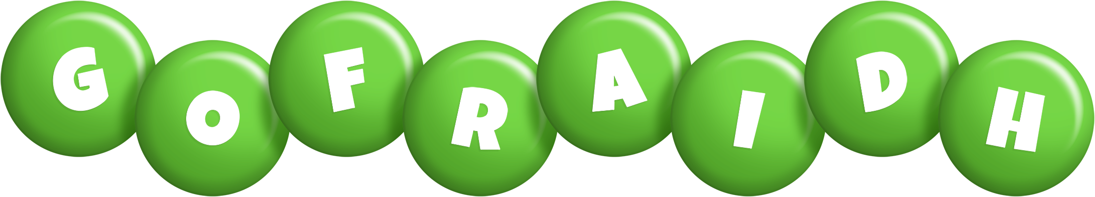 Gofraidh candy-green logo