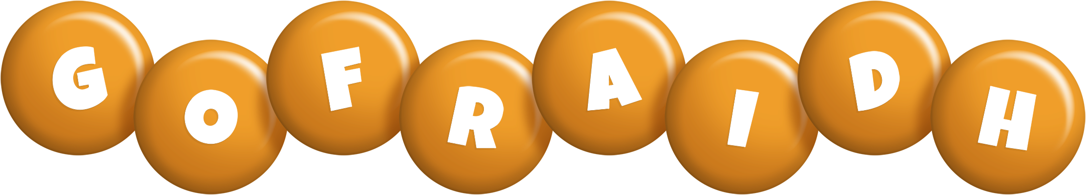 Gofraidh candy-orange logo