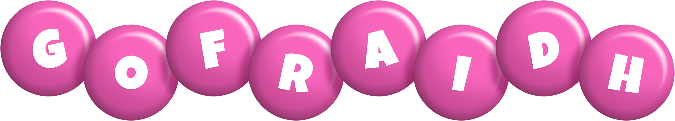 Gofraidh candy-pink logo