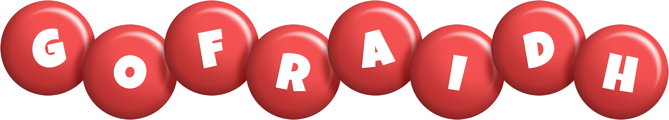 Gofraidh candy-red logo
