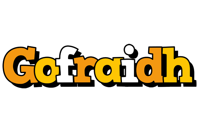 Gofraidh cartoon logo