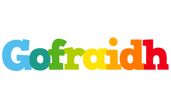 Gofraidh rainbows logo