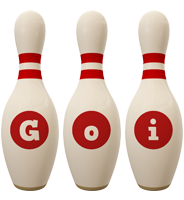 Goi bowling-pin logo