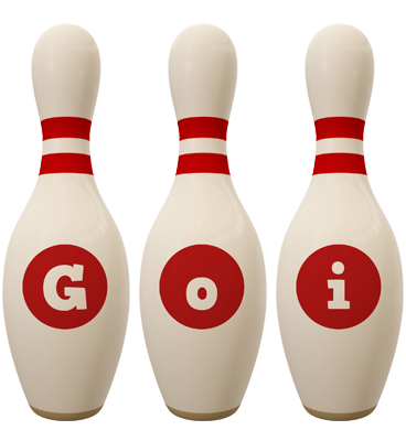 Goi bowling-pin logo