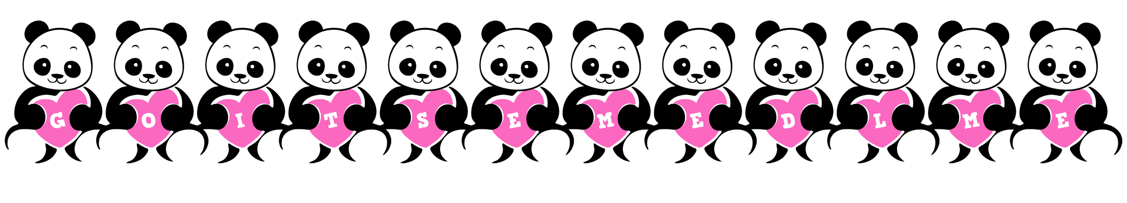 Goitsemedlme love-panda logo