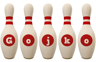 Gojko bowling-pin logo