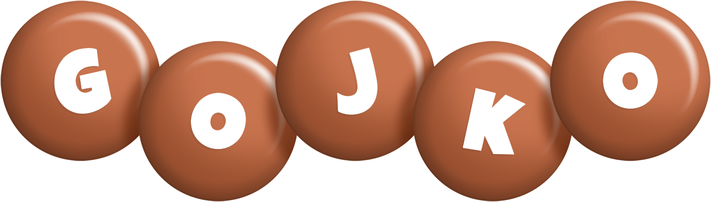 Gojko candy-brown logo
