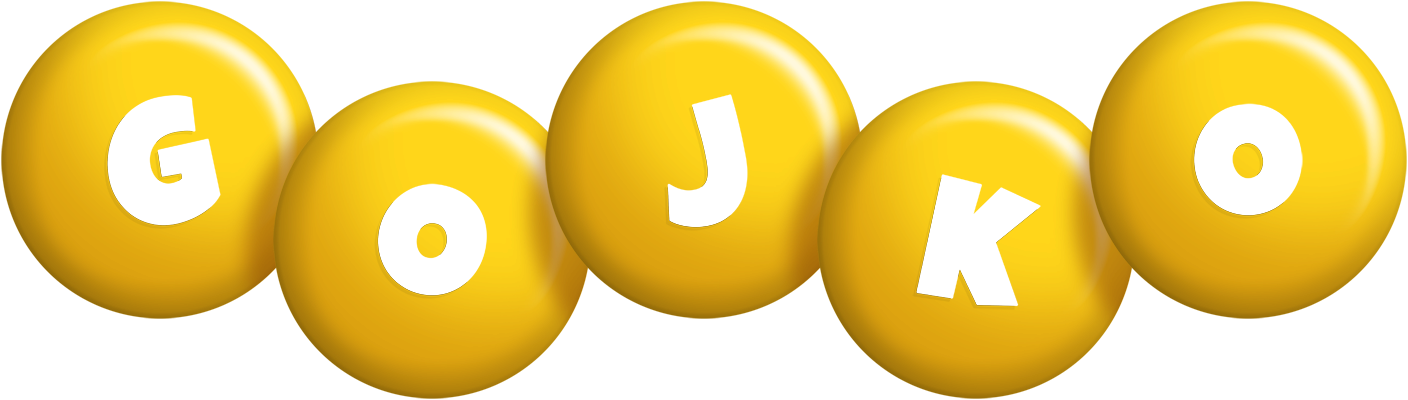 Gojko candy-yellow logo