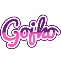 Gojko cheerful logo