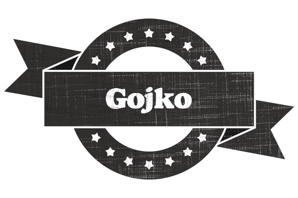 Gojko grunge logo