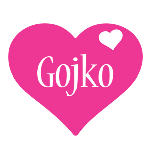Gojko love-heart logo