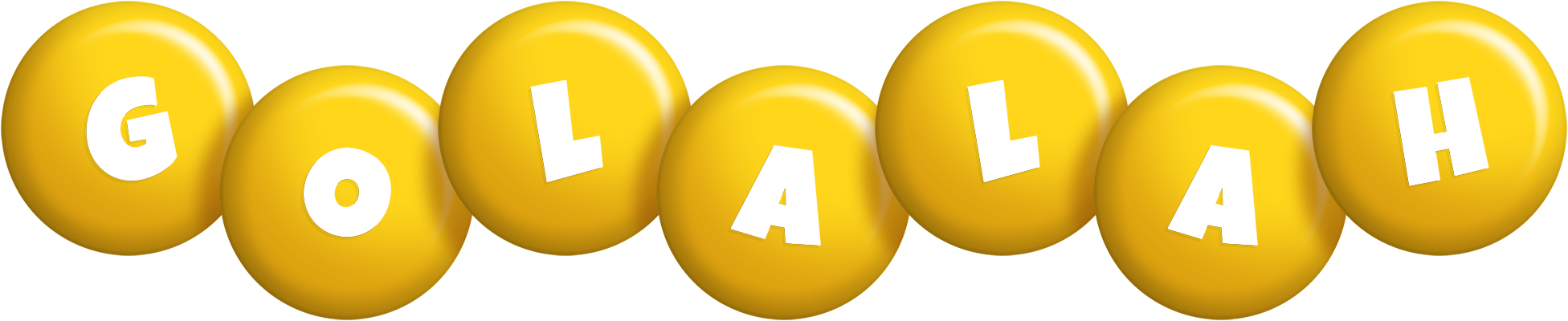 Golalah candy-yellow logo